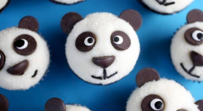 Шоколадные кексы-панды