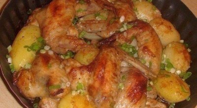 Крылышки с картошкой — блюдо вкусное, сытное и питательное